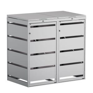 Abri pour deux poubelles Kim - 120 litres