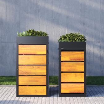 Abri pour poubelles